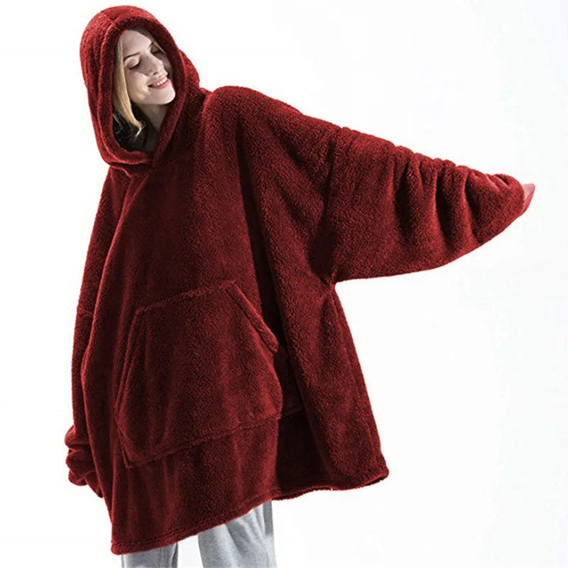 Fleece Hoodie Blanket